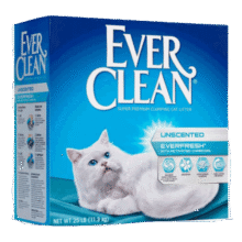 铂钻美国蓝标铂钻猫砂EverClean25磅低尘活性炭除臭膨润土净味猫厕所 蓝白标-25磅198元