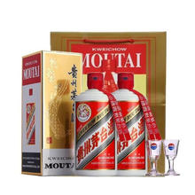 茅台 MOUTAI 爆卖年货：贵州飞天茅台酱香型白酒53度500ml双瓶装3914.22元
