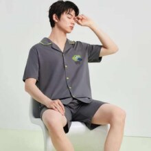20点：有棵树 5A抑菌 100%精梳棉男士家居服套装64.95元、包邮