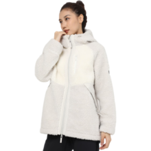 迪卡侬（DECATHLON）羊羔绒外套女秋冬运动连帽保暖加厚夹克摇粒绒外套ODT1 SH500 米黄 M299.9元