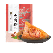 知味观 粽子 中华老字号 猪肉咸粽散装 大肉粽280g2只装4.8元