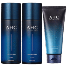 AHC男士专研水乳洁面套装440m  护肤品化妆品礼盒 生日礼物送男友268元（合134元/件）