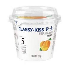 CLASSY·KISS 卡士 黄桃果粒鲜酪乳100g*6杯*4件53.2元包邮（2.22元/杯）