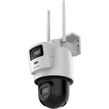 plus会员：HIKVISION海康威视4G双摄像头免流量室外800万360度全景全彩家用监控器AI人车检测无限流量卡319.63元（需领券）