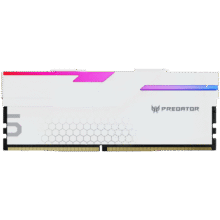 宏碁掠夺者（PREDATOR）48G(24G×2)套装 DDR5 6000频率 台式机内存条 Hermes冰刃系列 RGB灯条(C28) 白色 AI电脑配件1049元
