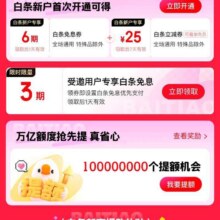 促销活动：京东 心动购物季白条会场 新增万亿额度抢先提 大牌帮你还白条&领3期/6期白条免息券实测可参与