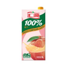 88VIP：汇源 100%桃汁 1L10.9元