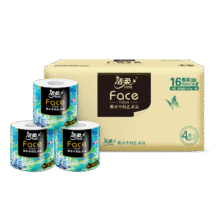 洁柔有芯卷纸油画系列4层200g16卷卷纸卫生纸卷筒纸厕纸家庭版整箱装 16卷整箱装67.8元（合33.9元/件）