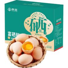 京觅 富硒鲜鸡蛋 30枚/盒3斤20.69元
