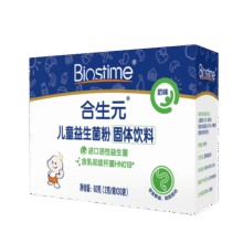合生元（BIOSTIME）奶味益生菌婴儿 益生元双歧杆菌调整肠胃 30袋178元 (月销1w+)