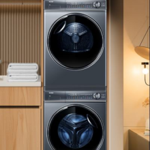 20点开始、PLUS会员：Haier 海尔 云溪系列 XQG100-BD14376LU1+HGY100-F376U1 热泵洗烘套装 极夜灰4046.82元包邮（需领券，返120元红包+晒单10元京豆）