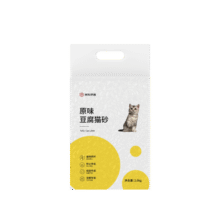 京东京造 原味豆腐猫砂2.6kgx4包箱装2.0颗粒无尘易结团除臭吸水可冲厕所72.9元 (月销6000+)