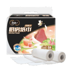 洁柔厨房卷纸 65节*6卷  加厚双层 料理用纸 3D花纹 一次性24.9元 (券后省20,月销2000+)