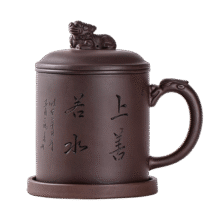 金镶玉 紫砂杯 功夫茶具泡茶杯过滤内胆茶水分离 上善若水杯500ml269元