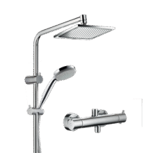 汉斯格雅（Hansgrohe）淋浴花洒 柯洛梅达240淋浴管恒温方形大顶喷+恒温龙头 267790071939元 (券后省160)