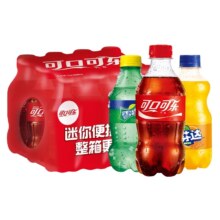 可口可乐 Coca-Cola 碳酸饮料300mlX12瓶12.9元