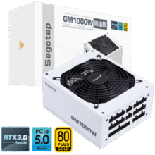 鑫谷（segotep）GM1000W ATX3.1冰山版金牌全模组电源（12V-2X6支持5080/5090显卡/白色模组线/台式电脑主机电源）719元 (月销2000+)