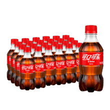 可口可乐汽水 碳酸饮料 300ml*24瓶 整箱装132.06元（合33.02元/件）