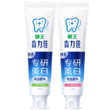 狮王 Lion 齿力佳抗糖酵素玻尿酸国产美白牙膏120g*2 四周美白牙齿19.86元