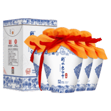 PLUS:衡水老白干青花手酿 老白干香型 52度 500ml*4瓶整箱装 口粮白酒 整箱纯粮196.81元（需领券）