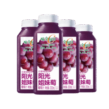 味全【孟子义同款】每日C葡萄汁300ml*4冷藏果蔬汁饮料 礼盒装26.8元 (券后省20,月销4000+)