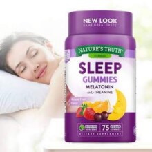 美国进口，Nature's Truth 自然之珍 退黑素睡眠软糖 75粒*3瓶96.43元包邮（折32.14元/瓶）