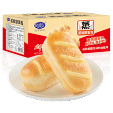 港荣蒸面包淡奶肉松欧包450g早餐面包蛋糕零食休闲西式糕点礼物品盒箱11.62元（需领券）