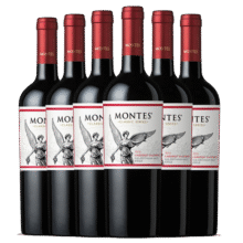 MONTES蒙特斯经典赤霞珠红酒葡萄酒750ml*6整箱日常口粮酒智利原瓶进口348元
