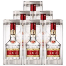 再降价：五粮液 普五八代 浓香型白酒 52度 500ml*6瓶 非原箱5620元