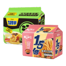 今麦郎方便面 一袋半汤面海鲜豚骨香辣酸辣袋装泡面早餐夜宵速食食品 1袋半元气豚骨*5+1.5倍番茄面*518.9元（需领券）