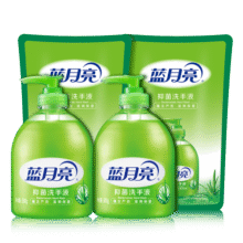 蓝月亮洗手液 清洁套装泡沫丰富 芦荟（瓶500g*2+袋500g*2）36.9元