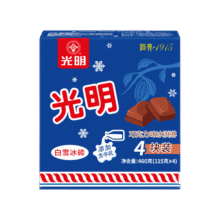 plus会员：光明 白雪冰砖115g*4块 巧克力口味 经典中砖奶砖香草味冰淇淋*6件58.62元（需领券，合9.77元/件）