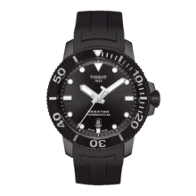 天梭（TISSOT）龚俊同款 海星系列腕表 橡胶带机械男表 T120.407.37.051.006255元