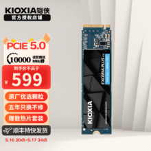 铠侠（Kioxia）电脑台式机笔记本m.2硬盘固态SSD 铠侠VD10 1TB PCIE5.0595.76元（需领券）PLUS减3.24