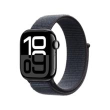 Apple Watch Series 10 智能手表42毫米亮黑色铝金属表壳浓墨色回环式运动表带【GPS款】MX1Q3CH/B1859.81元