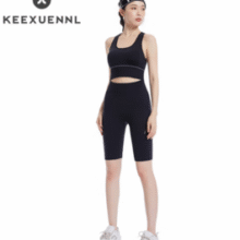 薄荷凉感！KEEXUENNL 珂宣尼 X7 闪电骑行裤夏季薄款五分瑜伽裤￥27.90
