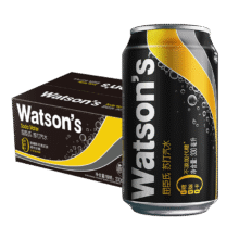 屈臣氏（Watsons）苏打汽水 气泡水饮料 330ml*8罐16.9元（共8罐，折2.1元/罐）
