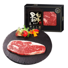 龍江和牛和牛原切雪花A2(M7)西冷牛排200g谷饲600+天牛肉烧烤健身轻食109.9元 (月销8000+)