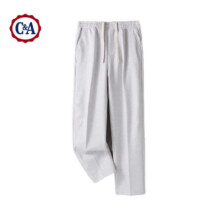 C&A春秋男款休闲阔腿裤子外穿运动休闲百搭裤子 灰色 3XL 清仓59.8元（需领券，合29.9元/件）