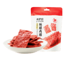 来伊份 靖江风味猪肉脯高蛋白自然片猪肉干肉脯肉类休闲小零食网红小吃 【高蛋白】35g*5袋49.9元 (券后省10)