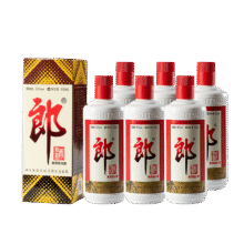 plus会员：郎牌郎酒 酱香型高度白酒 53度 500ml*6瓶 非原箱1072.17元