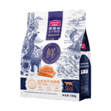 麦富迪猫粮 冻干鲜粮三文鱼鸡肉全期猫粮 150g0.95元需要再专区里面下单，不能直接转链接