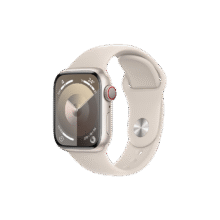 Apple/苹果 Watch Series 9 智能手表GPS+蜂窝款41毫米星光色铝金属表壳星光色运动型表带M/L MRJF3CH/A3081元