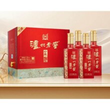 泸州老窖六年窖头曲白酒 52度 500ml*4瓶258.49元（需领券 需凑单）有红包更划算