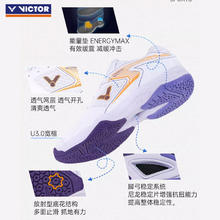 VICTOR 胜利羽毛球鞋男女防滑减震轻便透气P9200TD宽楦专业219.45元