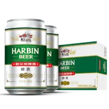 88VIP：哈尔滨 醇爽啤酒 330ml*24听整26.53元（需领券+淘金币抵扣1.37）