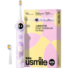 usmile笑容加儿童电动牙刷 数字牙刷 Q20流光紫 适用3-15岁 学生礼物 生日礼物 六一儿童节礼物227.72元（需领券）