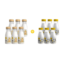 认养一头牛 4.0蛋白新鲜牛奶组合 娟姗200ml*6瓶＋荷斯坦200ml*6瓶39.4元（需领券）