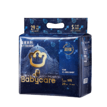 PLUS会员 babycare[品牌直供安心品质]皇室狮子王国纸尿裤超薄透气尿不湿婴儿夏季 迷你装S码 1包 29片 【体重4-8KG】30.05元