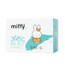 SOLOVE 米菲纸尿裤 多彩梦系列 婴儿尿不湿 箱装 2包装 M 44片*2包138元